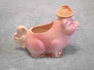 Vintage Ceramic Pig Hog Swine Farm Dairy Creamer Pitcher Figurine