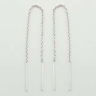thread chain earrings