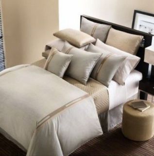METRO 6 pc QUEEN Duvet Cover Shams Pillow Champagne Brown $730 New