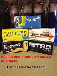 boxs 50  200 Whip Cream Chargers Nitrous Oxide N2O Whipped 