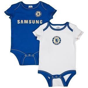 Chelsea FC Baby Bodysuit 2 Pack Home & Away