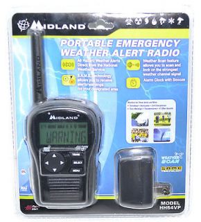 Midland Emergency Portable Weather Alert Radio with AC Adapter/ new in