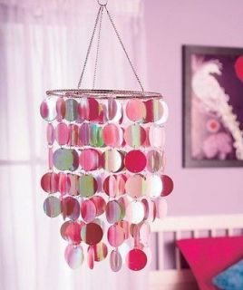 pink chandeliers