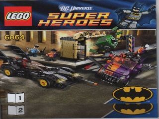 BATMAN The Batmobile & the Two Face Chase   INSTRUCTION MANUAL ONLY