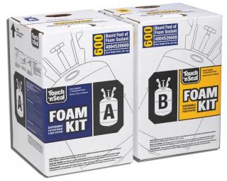 Touch N Seal DIY U2 600 Closed Cell Spray Foam Insulation Kit 600 BF