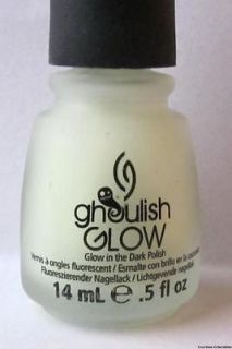 China Glaze GHOULISH GLOW Halloween Collection GLOWS IN THE DARK Nail