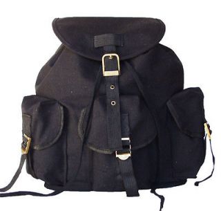 Popular Black Military Inspire DRAWSTRING Canvas Backpack Casual pack