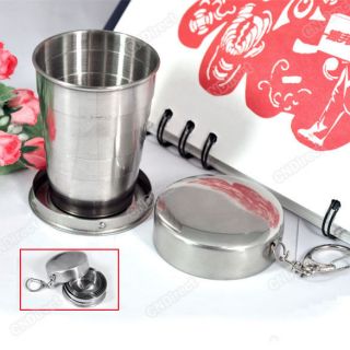 Mini Portable Stainless Steel Folding Collapsible Picnic Travel Cup