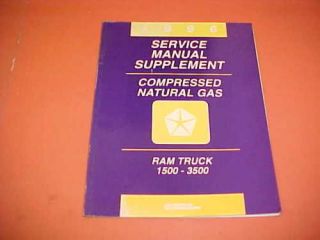1996 DODGE RAM 1500 3500 TRUCK SHOP SERVICE MANUAL CNG