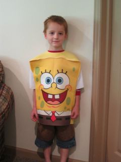 Childs Spongebob Squarepants Costume 4 6 Disguise Set