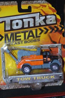 2012 Tonka Truck   Tow Truck  Orange Wrecker   Metal Diecast Body 1