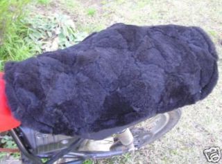 Motorcycle Seat Cover Aust.Sheepskin Dual Seat Patch.