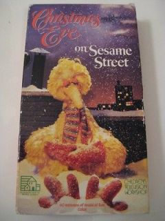 CHRISTMAS EVE ON SESAME STREET Musical Sesame Street Live Cast VHS