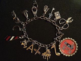 Fifty 50 Shades of Grey Trilogy Inspired Charm Bracelet