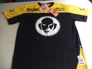WAND CHUTE BOXE DRY FIT SHIRT PERSONAL TRAINER BLACK / YELLOW SIZES