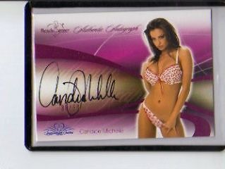 2008 Benchwarmer Pink Candice Michelle Autograph 38/50