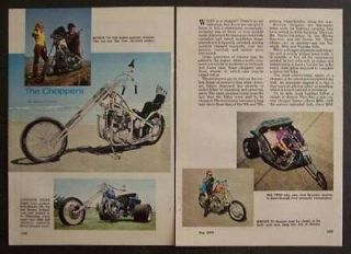 Choppers 1973 pictorial Harley 74   Sportser   Honda   BSA   Trikes