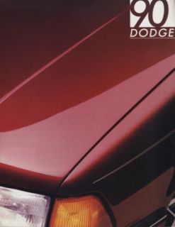 1990 Dodge Line Sales Brochure Monaco Daytona Dynasty