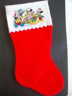 Mickey Mouse Gang Christmas Stocking 15.5 inch Pluto Donald Duck