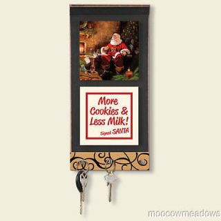 CLAUS KEY HOLDER Wall Hook Christmas Home Decoration HOLIDAY Accent