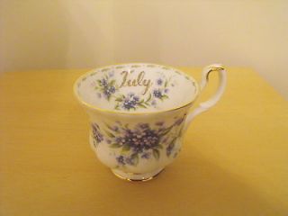 Royal Albert Flower of the Month July Forget Me Not Tea Cup New