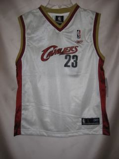 James Lebron Cleveland Cavaliers White NBA Kids Jersey Size 4