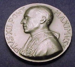 exo* Papal Medal Pius X11 Eugene Pacelli of Rome 1930/1958 GEM UNC
