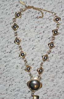 Givenchy Gold & Silver Colored Necklace, Chunky, Older Jewelry