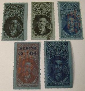 Tobacco Cigarettes Stamps, different series, lot #20