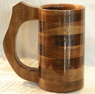 Wooden TANKARD~Wood MUG~Faire CUP~STEIN for Wine, Beer