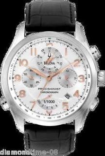 New Bulova Mens Precisionist Wilton Chronograph Watch 96B182
