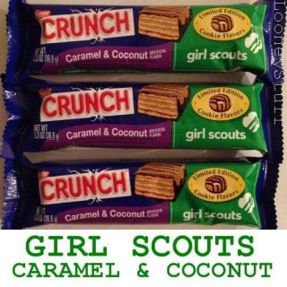 Girl Scouts Caramel Coconut Cookie Candy Bar 12 1.3oz (15.6oz tot