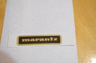 Vintage Marantz Logo Badge for Receiver Preamplifier power amplifier