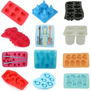 Silicone Ice Mold Trays 3D Designs Rubber Jelly Candy Form Shapes