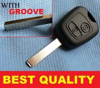PEUGEOT 2 BUTTON CAR KEY SHELL REMOTE FOB CASE 107 207 307 206 306 406