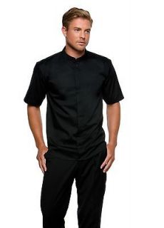 Kustom Kit Bargear KK122 Bar Mandarin Collar Short Sleeve Shirt