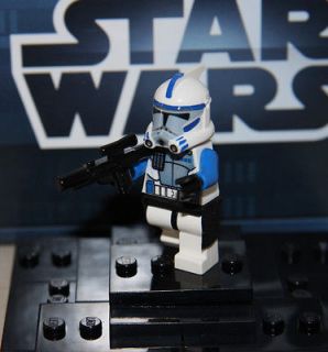 LEGO STAR WARS CUSTOM BLUE ARC COMMANDER TROOPER MINIFIG MINI FIGURE