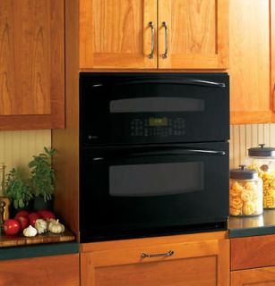30 Built In Single/Double Convection Black Wall Oven PT925DNBB