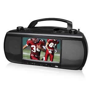 COBY ELECTRONICS CORP. CT TFDVD777 7 Portable DVD Player/Boombox