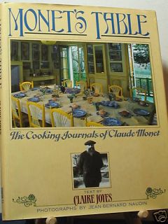 COOKBOOK MONETS TABLE COOKING JOURNALS OF CALUDE MONET