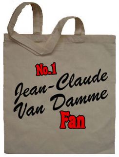 No 1 Jean Claude Van Damme Fan Tote Bag CHOOSE ANY TEXT Secret Santa