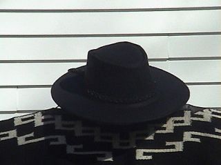 QUALITY CLINT EASTWOOD WESTERN MOVIE STYLE BLACK LEATHER COWBOY HAT