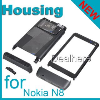 Black Full Housing Case Cover Skin for Nokia N8