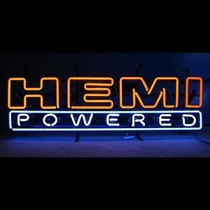 Hemi Powered Mopar Neon Sign