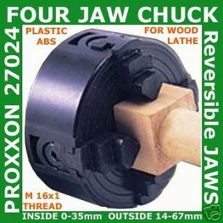 PROXXON 27024 4 Jaw Chuck Wood Turning Lathe DB 250 Metric 16x1mm