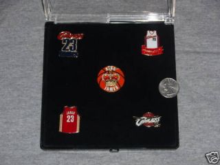 Cleveland Cavaliers Lebron James Jersey Pin Set FREE