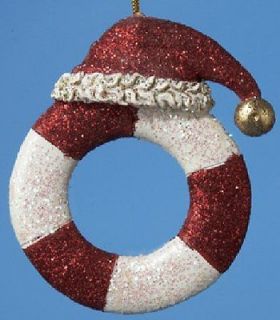 CLEARANCE Life Preserver Nautical Christmas Tree Ornament New Holiday