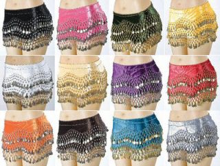 SEXY COIN HIP SHAKER SCARF BELLYDANCE WEAR LOW PRICE 