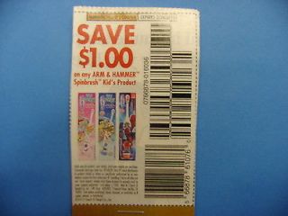10   $1 off 1 Arm & Hammer Spinbrush Kids Product toothbrush coupons