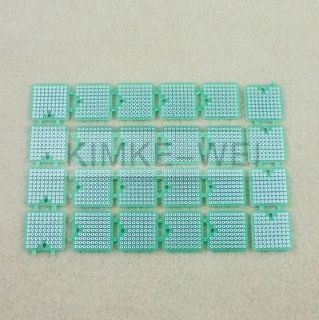 24 x 1 Square Prototype Circuit Board Kit PCB Proto